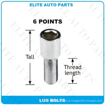 Parafusos de Lug Tuner 6 pontos para carro